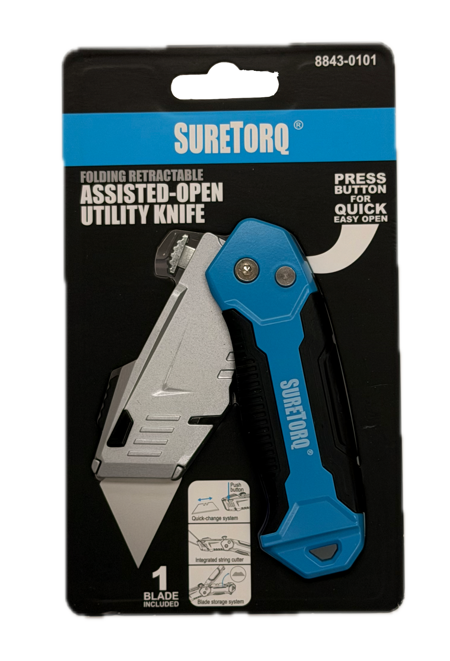 Assisted Open Folding Retractable Utility knife