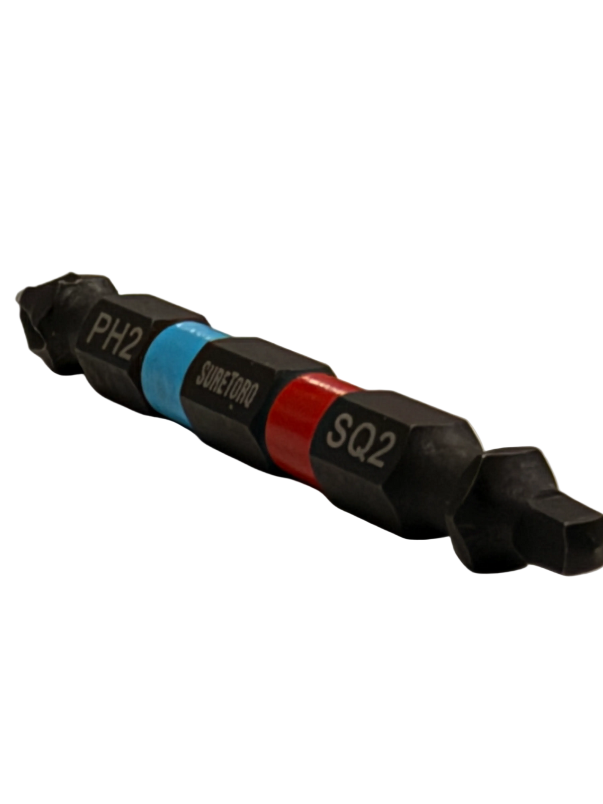 Magnetic Impact Double Ended Bit, Colour Ring PH / SQ 2 1/2" Bulk