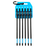 6Pcs Magnetic Impact Square Power Bit Set 6" with Carabiner Clip