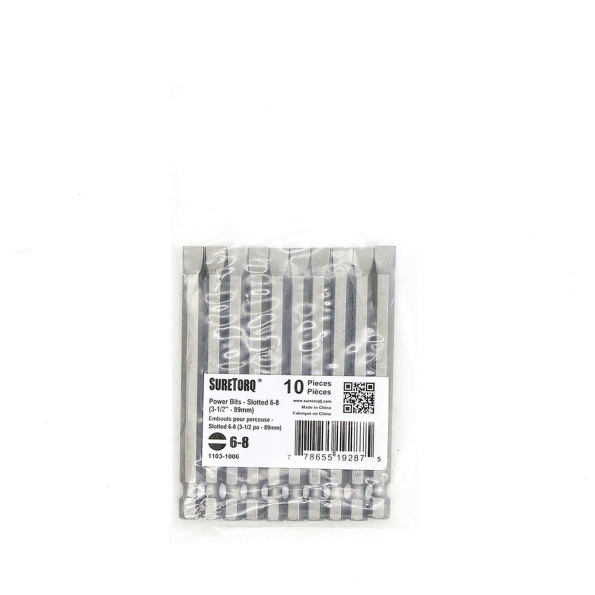Slotted Power Bits 3-1/2" Bulk