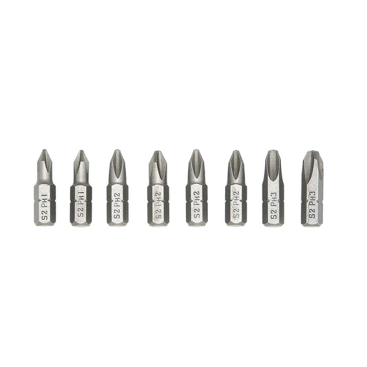 Assorted Phillips 1" Insert Bits Card