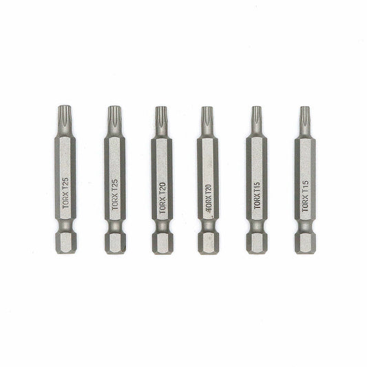 Assorted TORX® Power Bits 2" Card