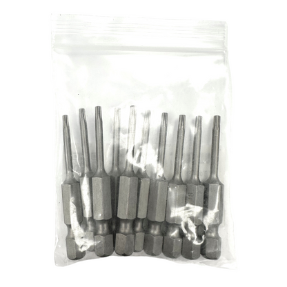 TORX® Tamper Resistant Turned Down Shank Power Bits 2" Bulk
