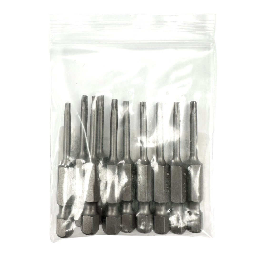 TORX® Tamper Resistant Turned Down Shank Power Bits 2" Bulk