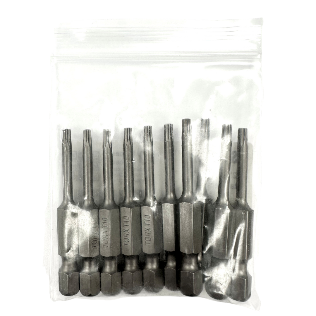 TORX® Tamper Resistant Turned Down Shank Power Bits 2" Bulk