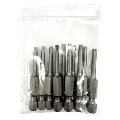 TORX® Tamper Resistant Turned Down Shank Power Bits 2" Bulk