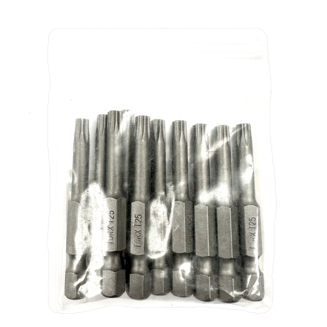 TORX® Tamper Resistant Turned Down Shank Power Bits 2" Bulk