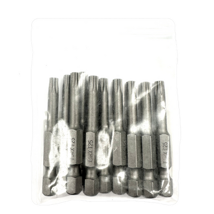 TORX® Tamper Resistant Turned Down Shank Power Bits 2" Bulk