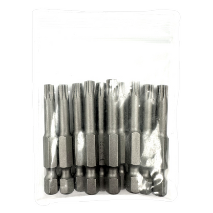 TORX® Tamper Resistant Turned Down Shank Power Bits 2" Bulk