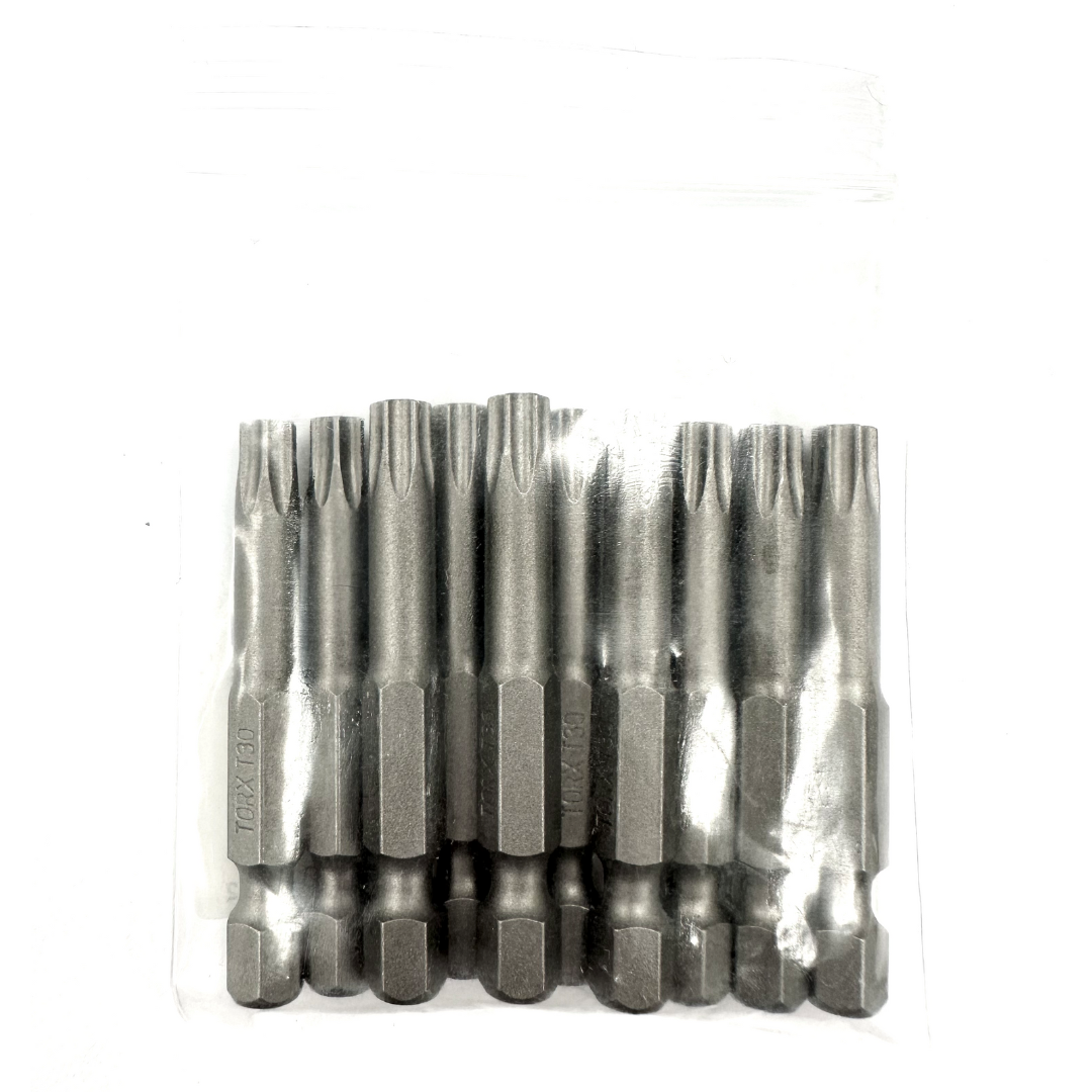 TORX® Tamper Resistant Turned Down Shank Power Bits 2" Bulk