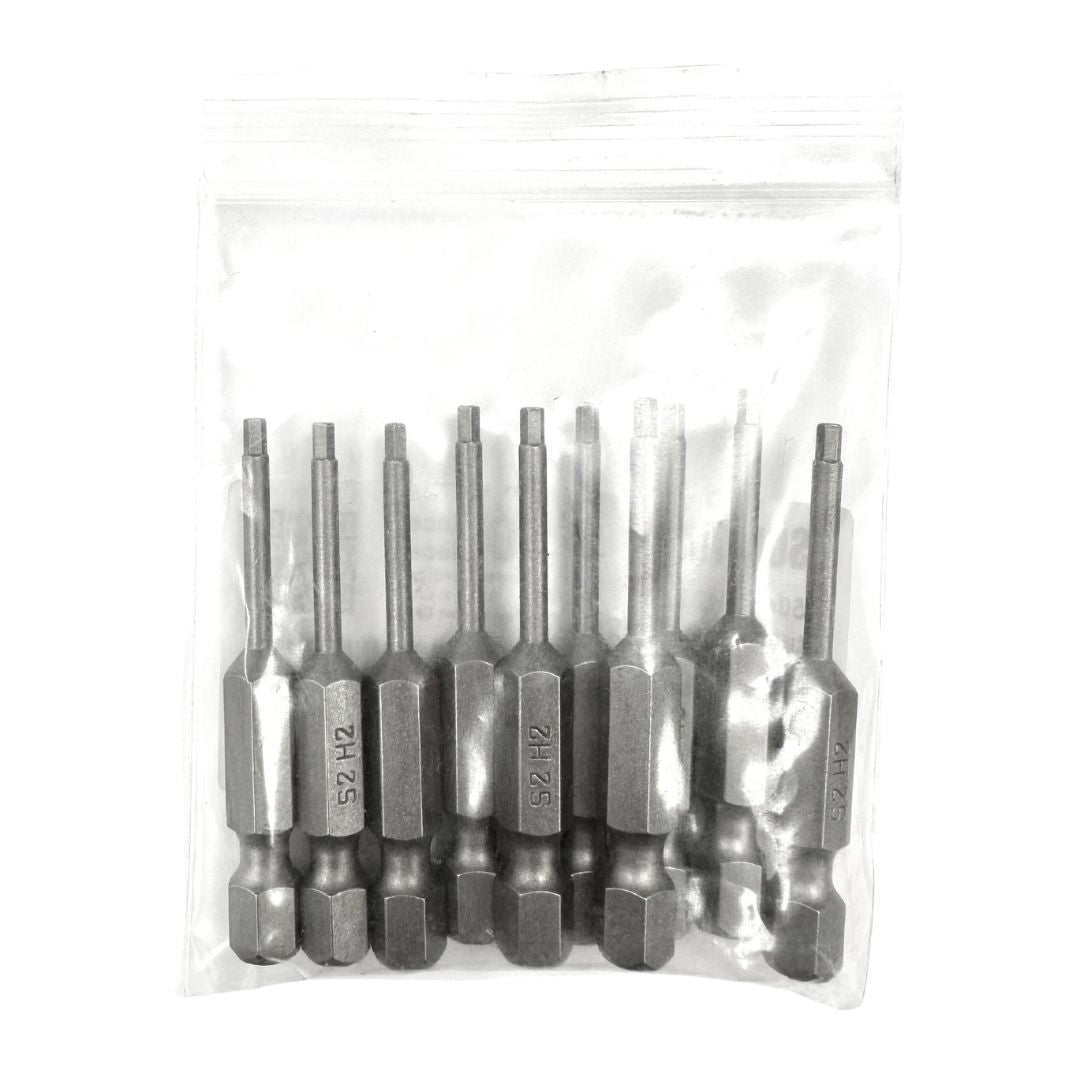 Hex Reduced Shank Power Bits 2" Bulk  (Metric)