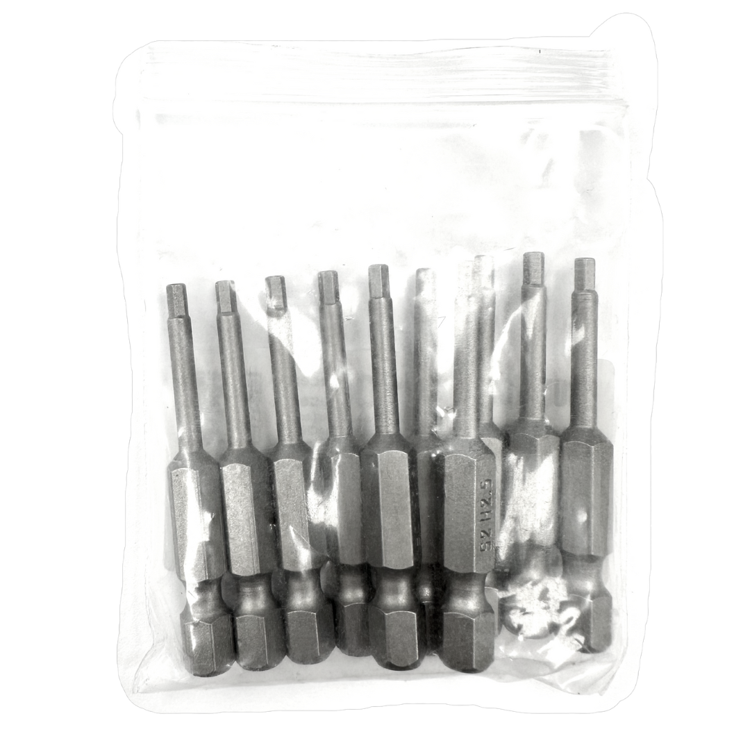 Hex Reduced Shank Power Bits 2" Bulk  (Metric)
