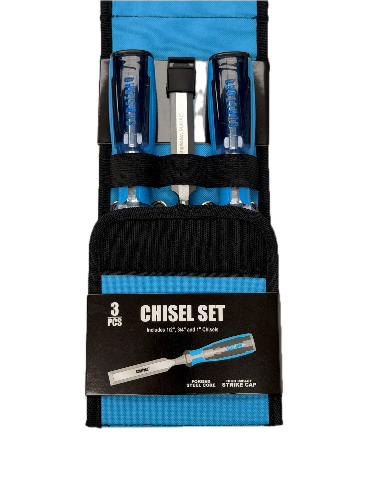3 Piece Chisel Set- 1/2",3/4",1"