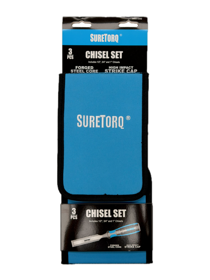 3 Piece Chisel Set- 1/2",3/4",1"