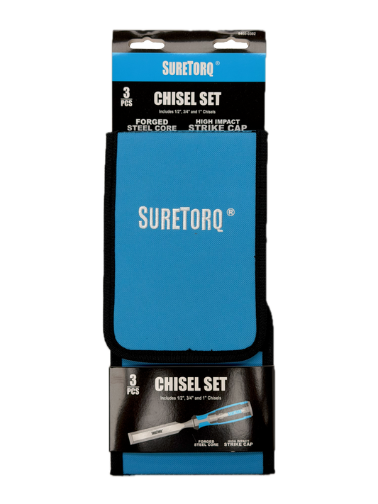 3 Piece Chisel Set- 1/2",3/4",1"