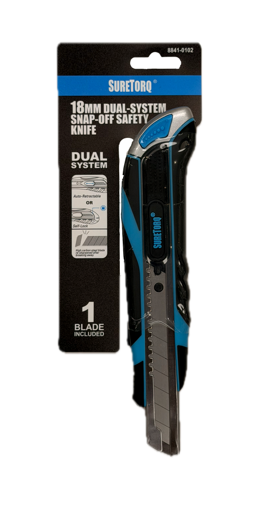 18mm Dual-system Snap-off Safety Knife
