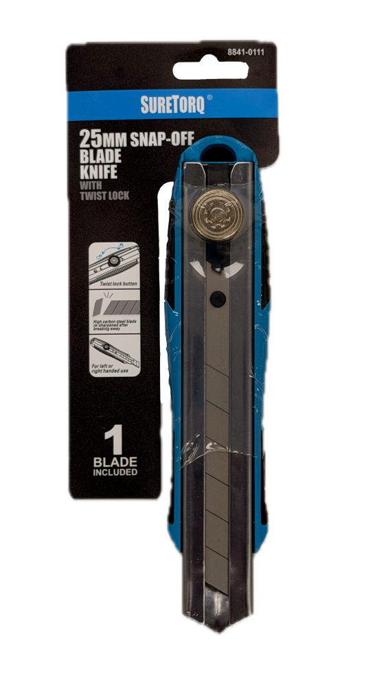 25mm Twist Lock Snap Off Utility Knife