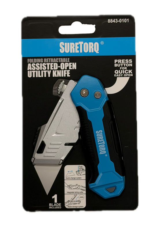 Assisted Open Folding Retractable Utility knife