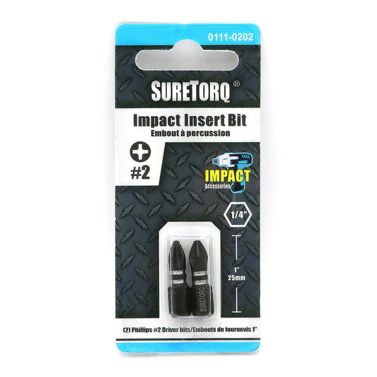 Impact Phillips 1" Insert Bits Card 2pcs