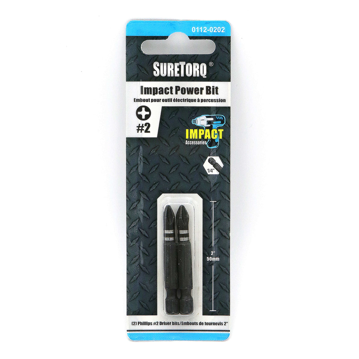 Impact Phillips Power Bits 2" Card 2pcs