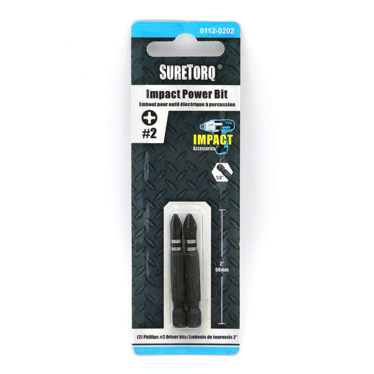 Impact Phillips Power Bits 2" Card 2pcs