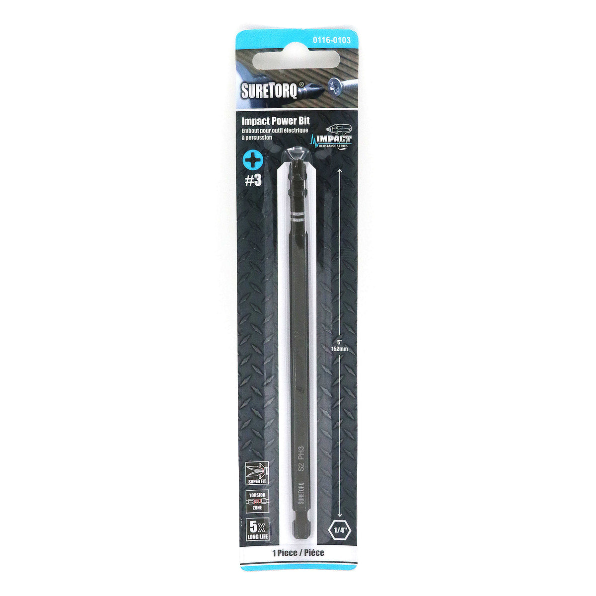 Impact Phillips Power Bits 6" Card 1pc