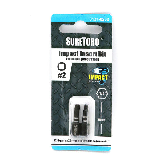 Impact Square 1" Insert Bits Card 2pcs