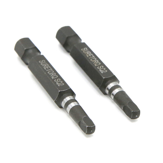 Impact Square Power Bits 2" Card 2pcs