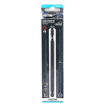 Impact Square Power Bits 6" Card 1pcs