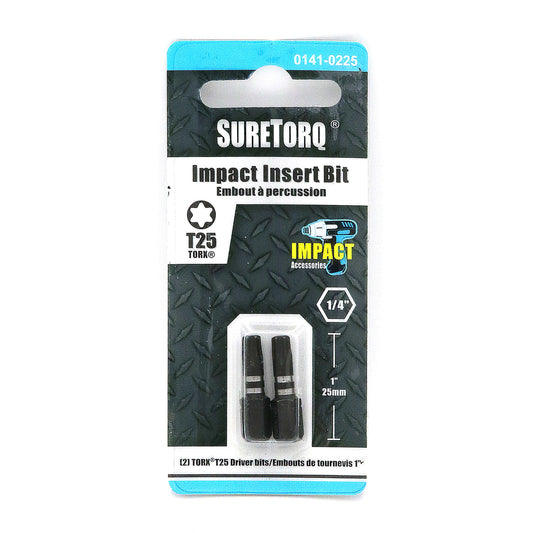 Impact TORX® 1" Insert Bits Card 2pcs