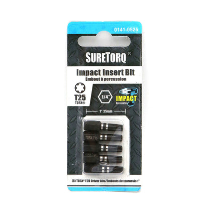 Impact 1" Insert Bits Card 5pcs