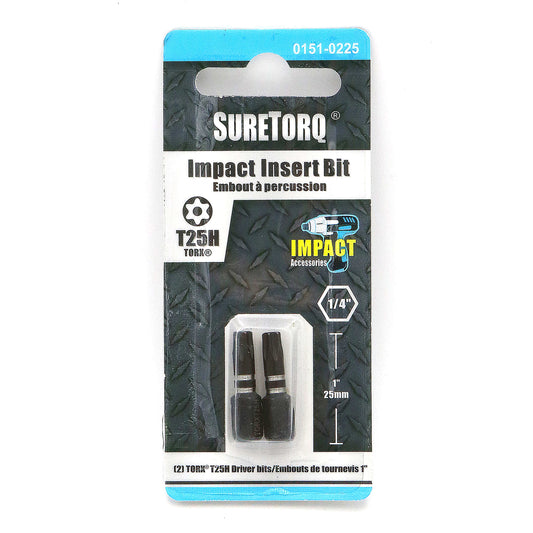Impact TORX® Tamper Resistant 1" Insert Bits Card 2pcs
