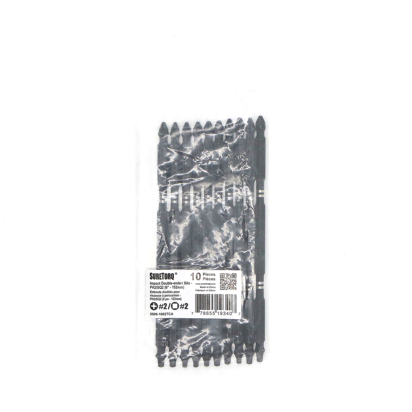 Impact Double Ended Torsion Bits 6" Bulk