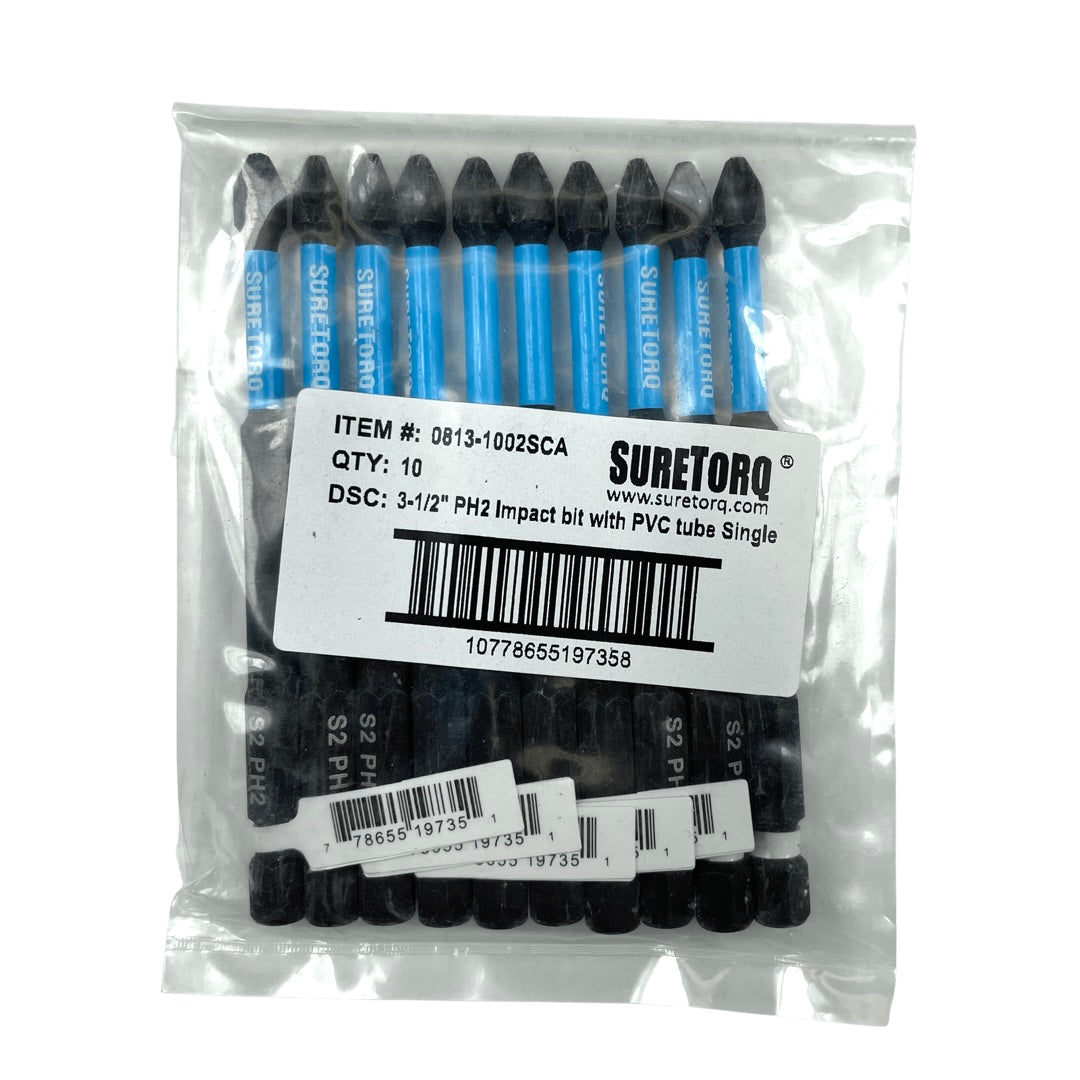 Magnetic Impact Phillips Power Bits 3-1/2" Bulk