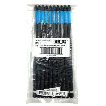 Magnetic Impact Phillips Power Bits 6" Bulk