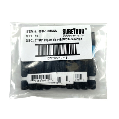 Magnetic Impact Square Power Bits 2" Bulk