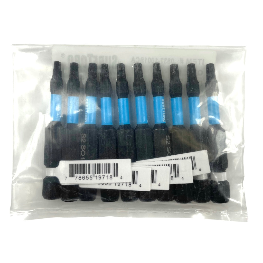 Magnetic Impact Square Power Bits 2" Bulk
