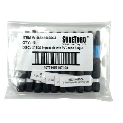 Magnetic Impact Square Power Bits 2" Bulk