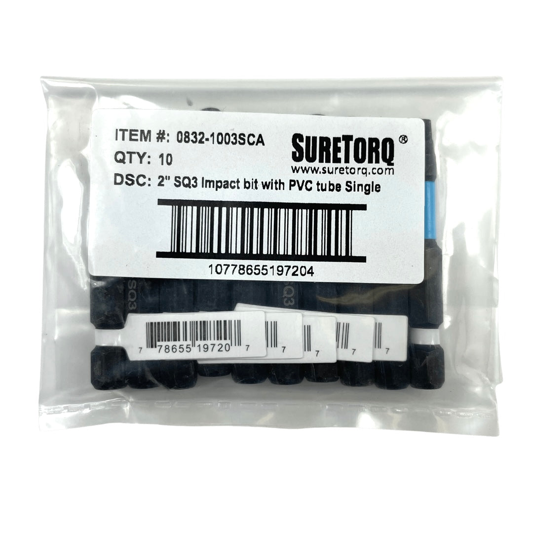 Magnetic Impact Square Power Bits 2" Bulk