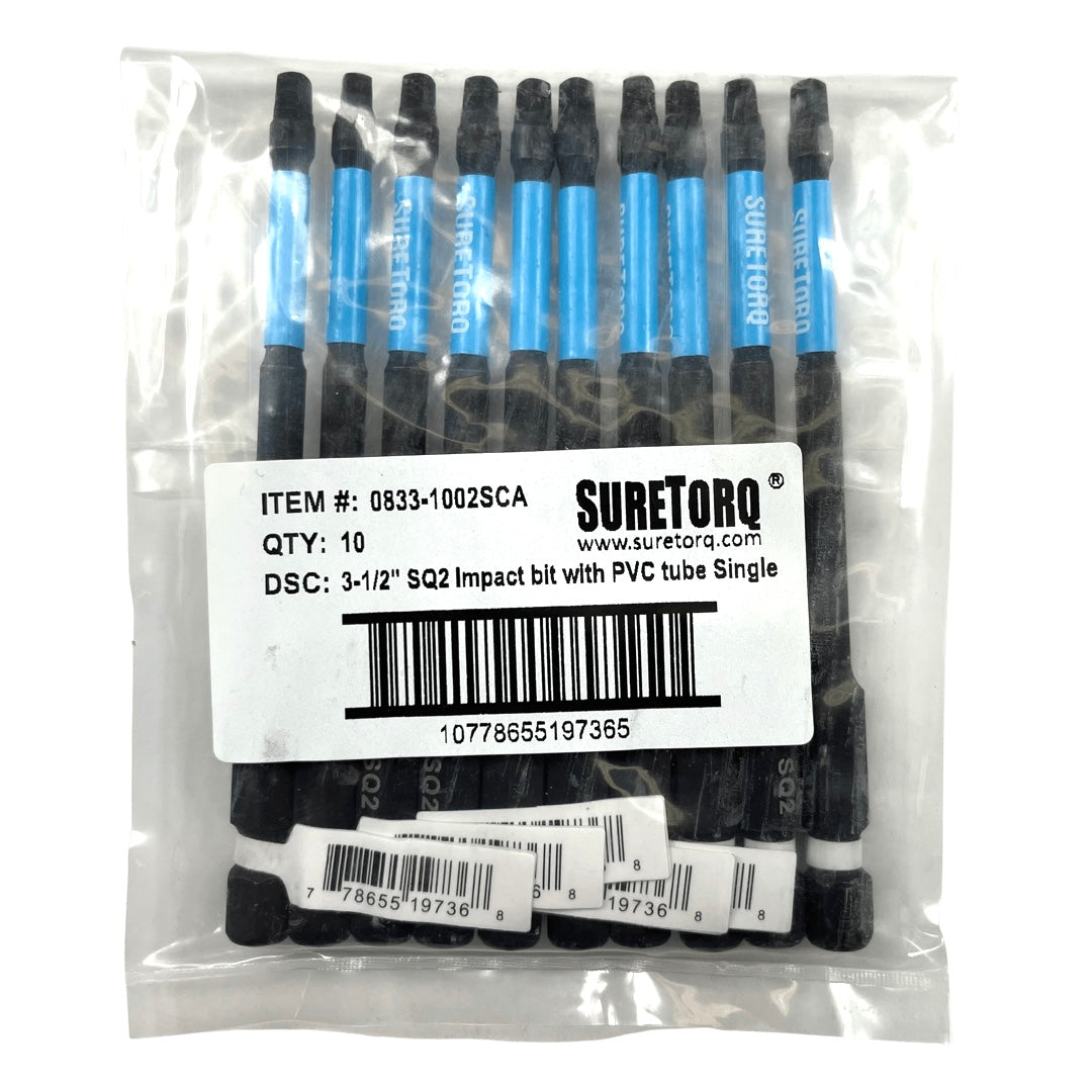 Magnetic Impact Square Power Bits 3-1/2" Bulk