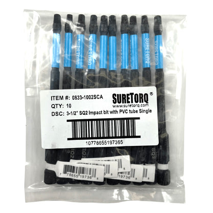 Magnetic Impact Square Power Bits 3-1/2" Bulk