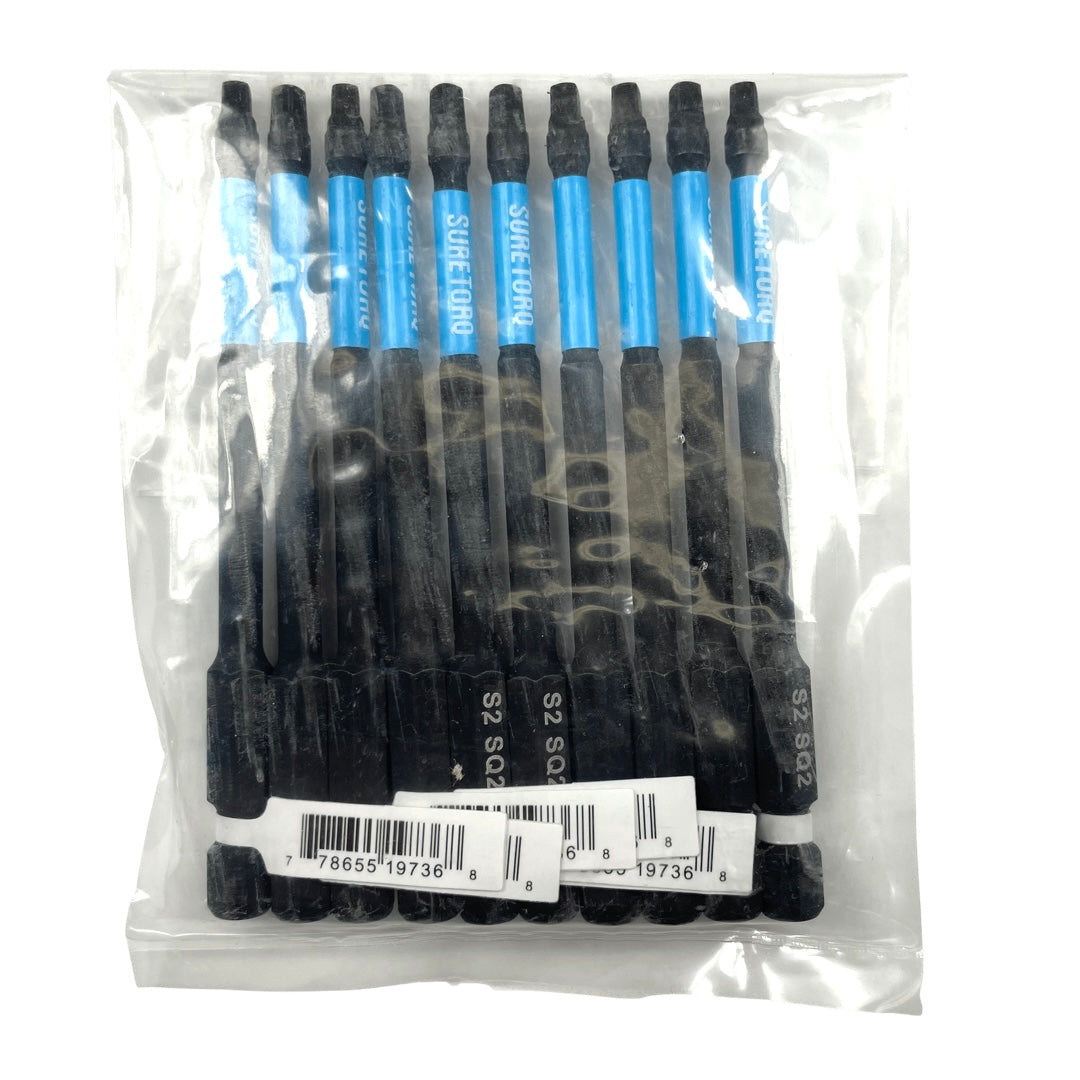Magnetic Impact Square Power Bits 3-1/2" Bulk