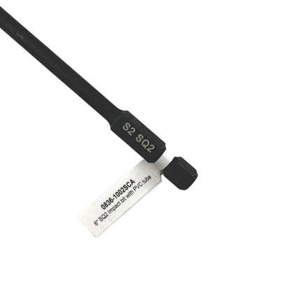 Magnetic Impact Square Power Bits 6" Single