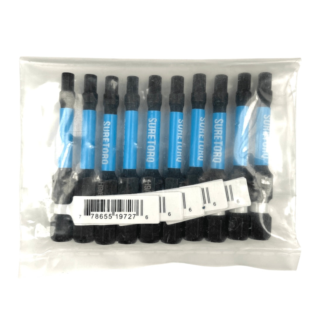 Magnetic Impact Hex Power Bits 2" Bulk (SAE)