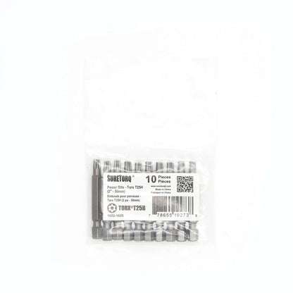 TORX® Tamper Resistant Power Bits 2" Bulk