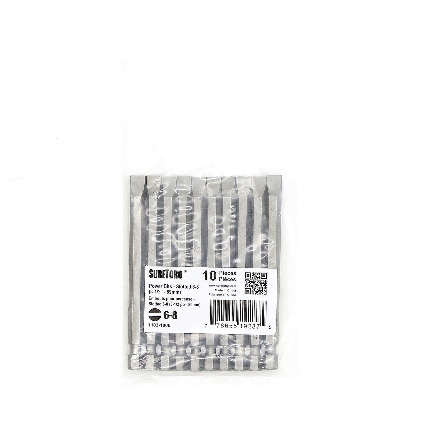 Slotted Power Bits 3-1/2" Bulk