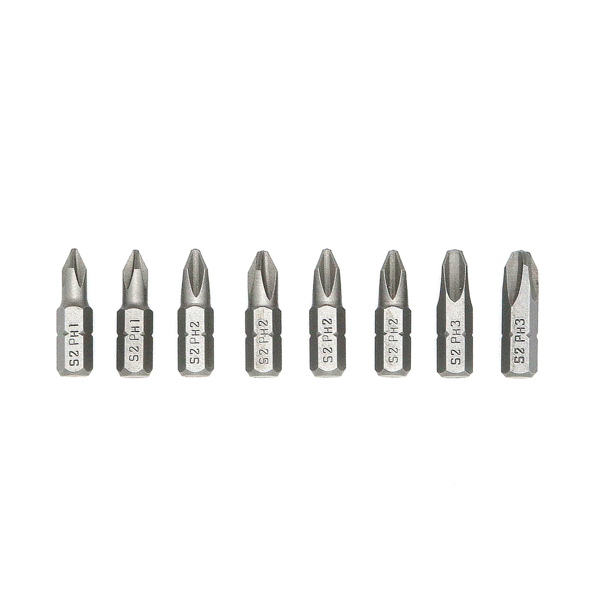 Assorted Phillips 1" Insert Bits Card