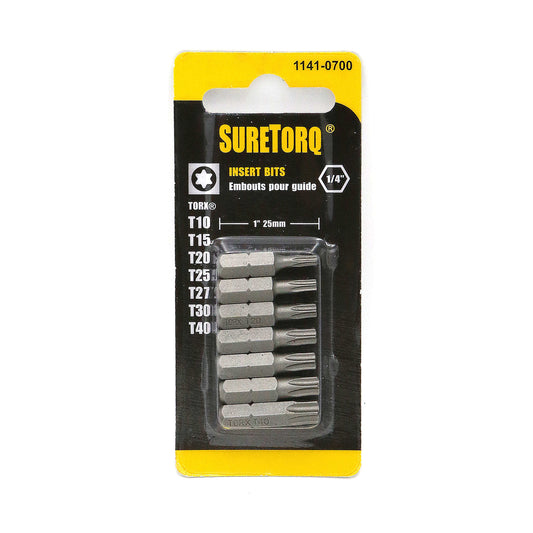 Assorted TORX® 1" Insert Bits Card