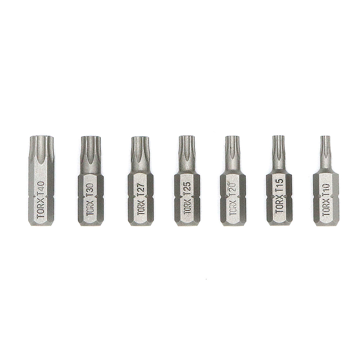 Assorted TORX® Tamper Resistant 1" Insert Bits Card
