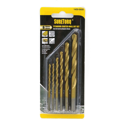 Titanium-Coated Drill Bit Sets